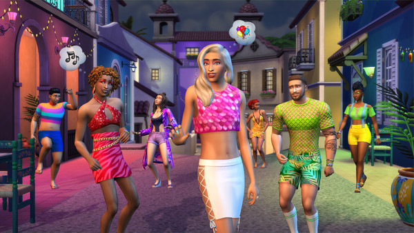 The Sims 4 Gadefest i karnevalstil-kit screenshot 1