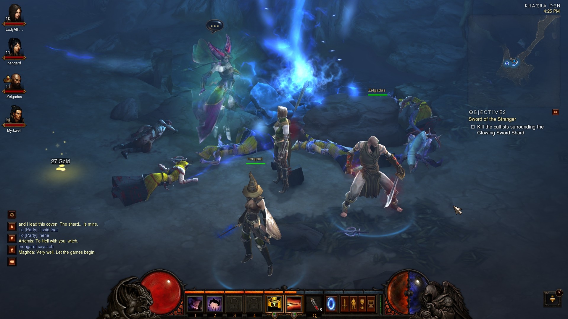 can a demo diablo 3 pc game have friends join