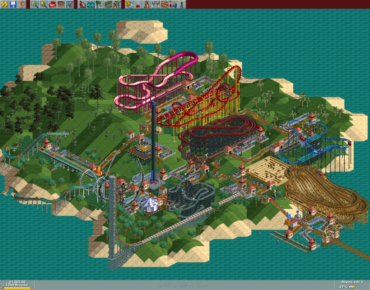 rollercoaster tycoon deluxe steam zooming