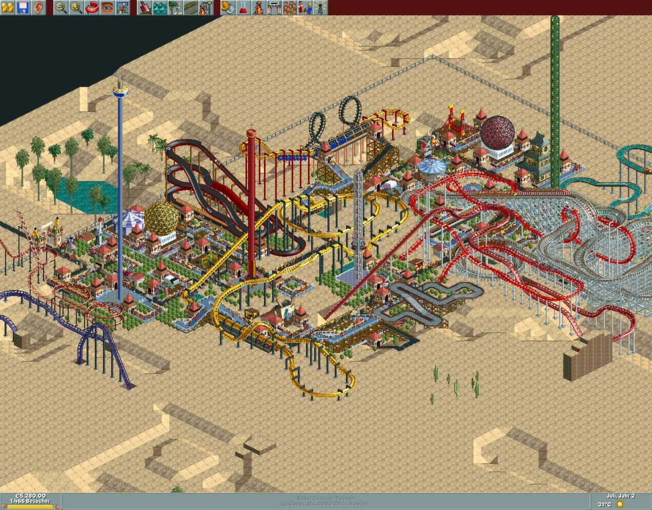 Roller coaster tycoon buying land