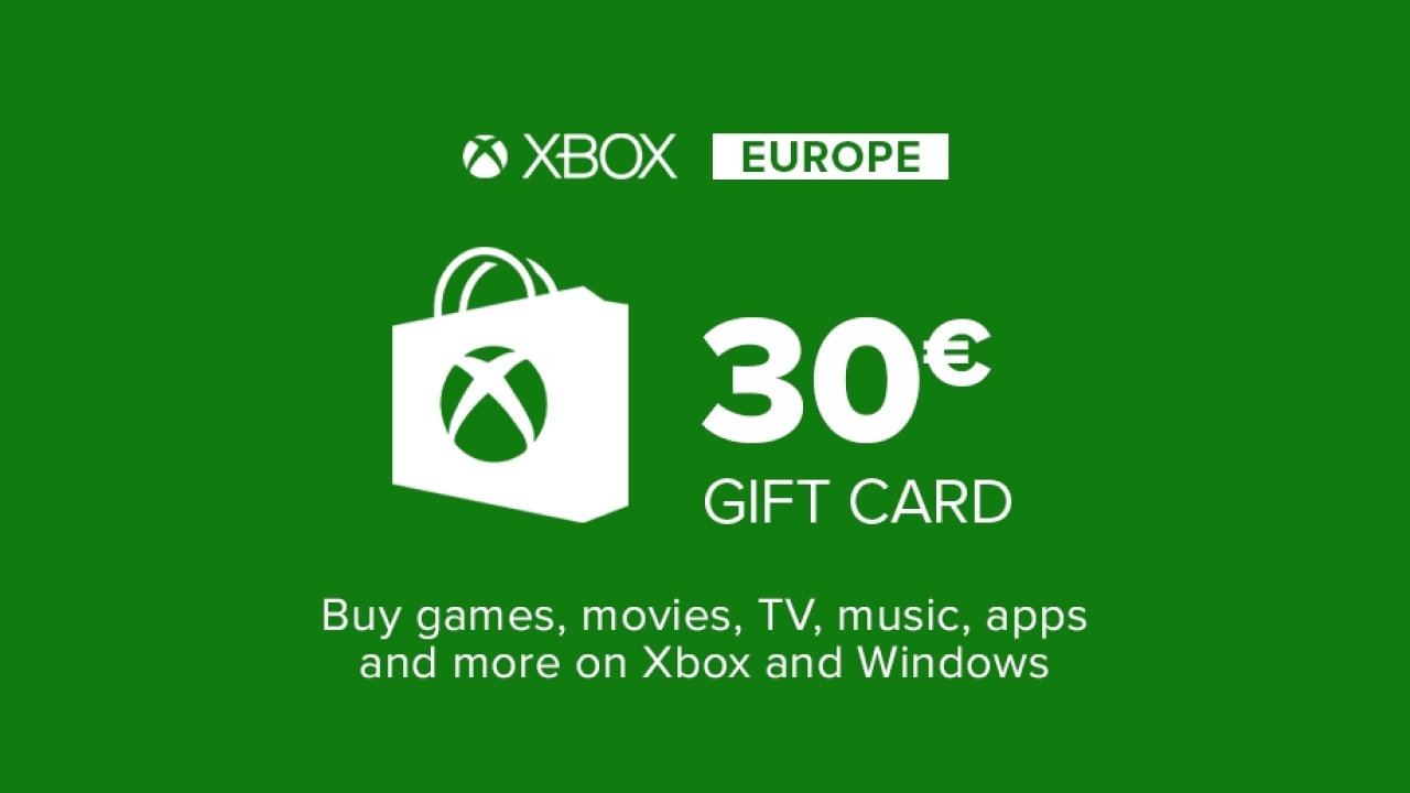 Neerwaarts Th tand Buy Xbox Gift Card 30€ (Euro area) Microsoft Store