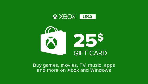 Xbox Gift Card 25$ Xbox Gift Card 25$