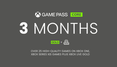 3 meses de filiação Xbox Live Gold