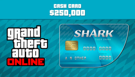 Grand Theft Auto Online: Tiger Shark Cash Card PS4 background