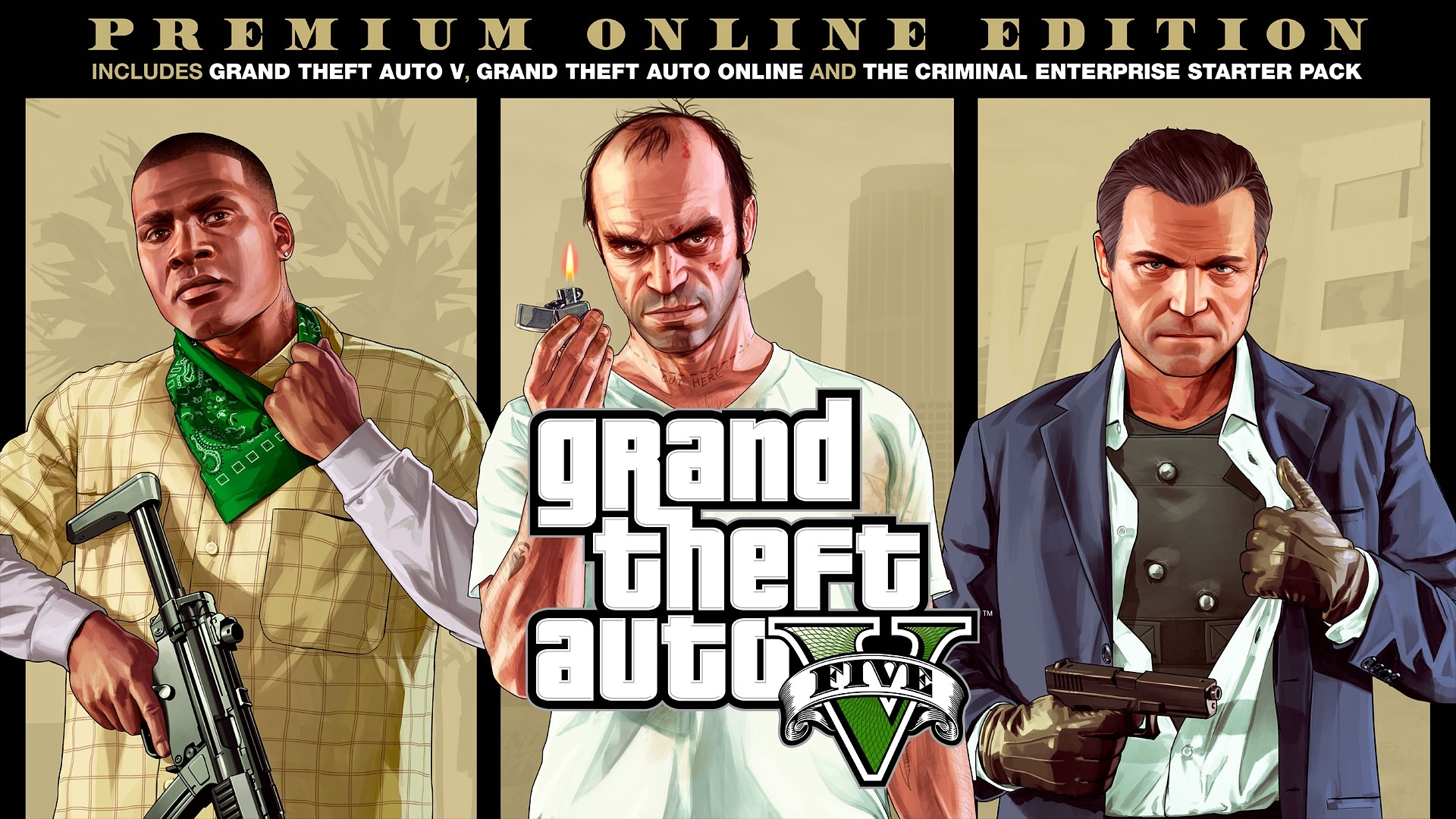 Grand Theft Auto V Premium Online Edition Cover 