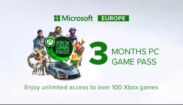 Xbox Game Pass 3 Måneder PC